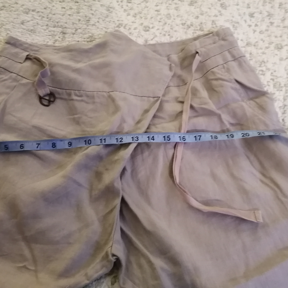 Oxmo 100% Linen pants in Light Gray with an original triangular front Xl - Picture 9 of 16